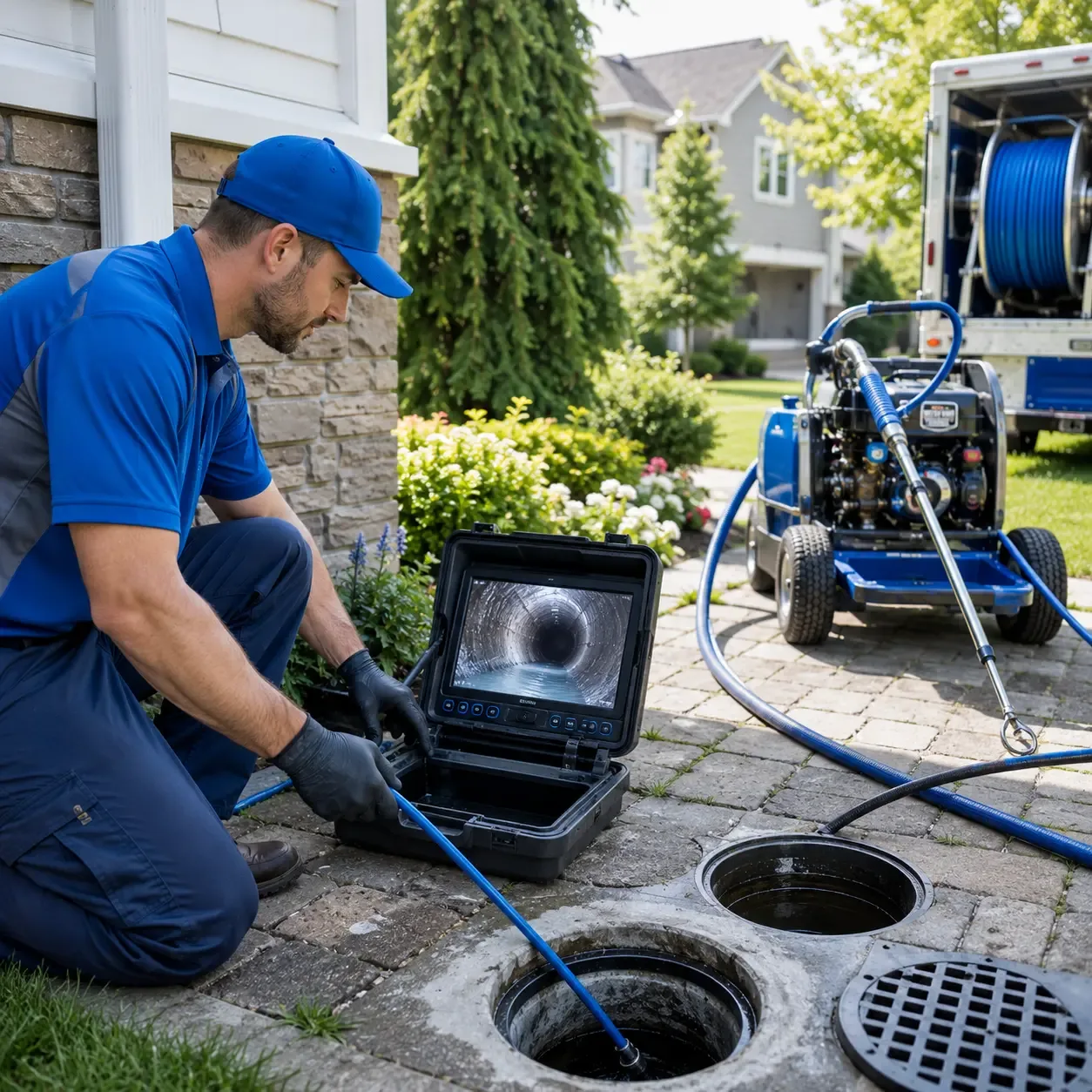 Outdoor drain cleaning professionals serving Racine, WI